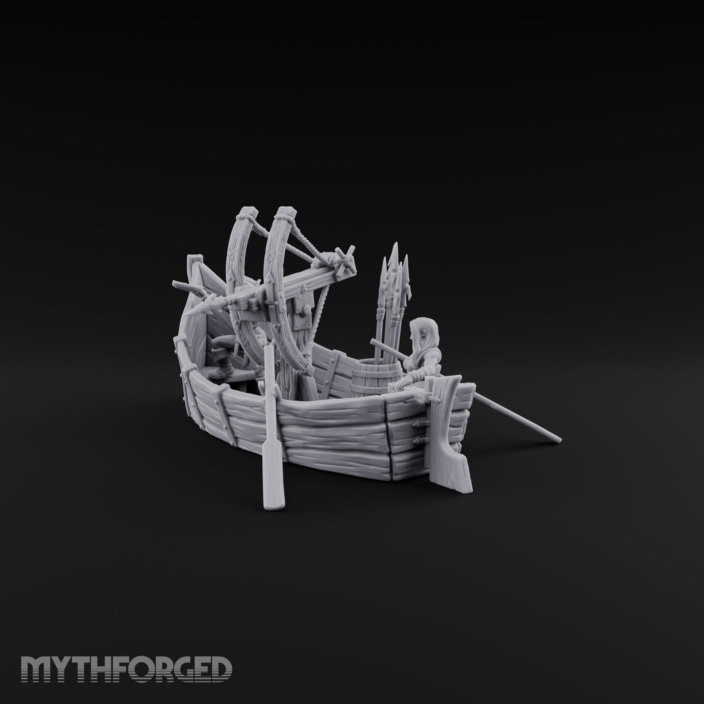 Taking Aim Human Pirate Skiff Miniature for Dungeons and Dragons, Pathfinder or other TTRPGs