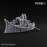 Broadside Ready Human Reaver Skiff Crews Miniature for Dungeons and Dragons, Pathfinder or other TTRPGs