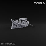 Broadside Ready Human Reaver Skiff Crews Miniature for Dungeons and Dragons, Pathfinder or other TTRPGs