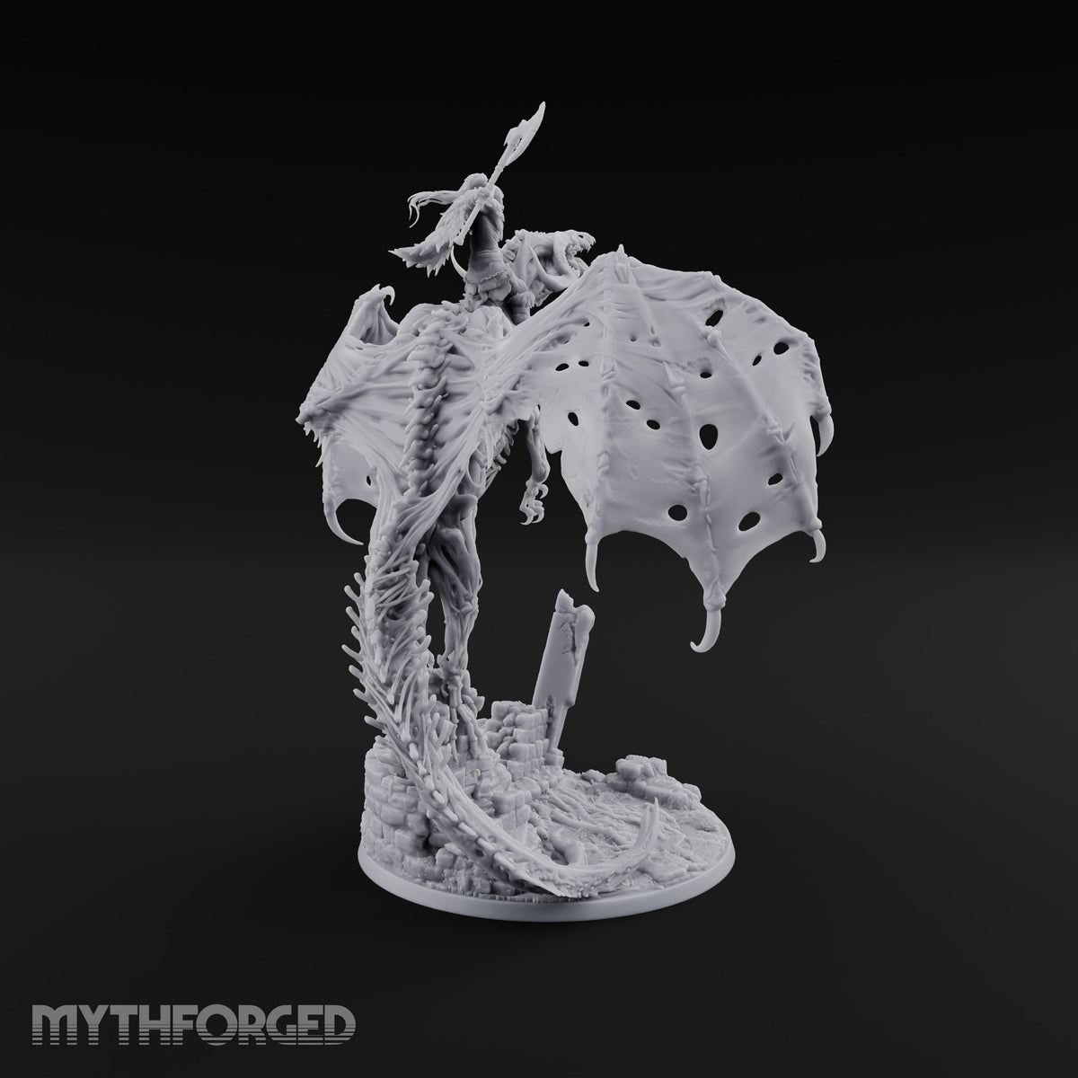 Rotten Wingspan, Perfect Aim Dracolich Undead Dragon — Fly