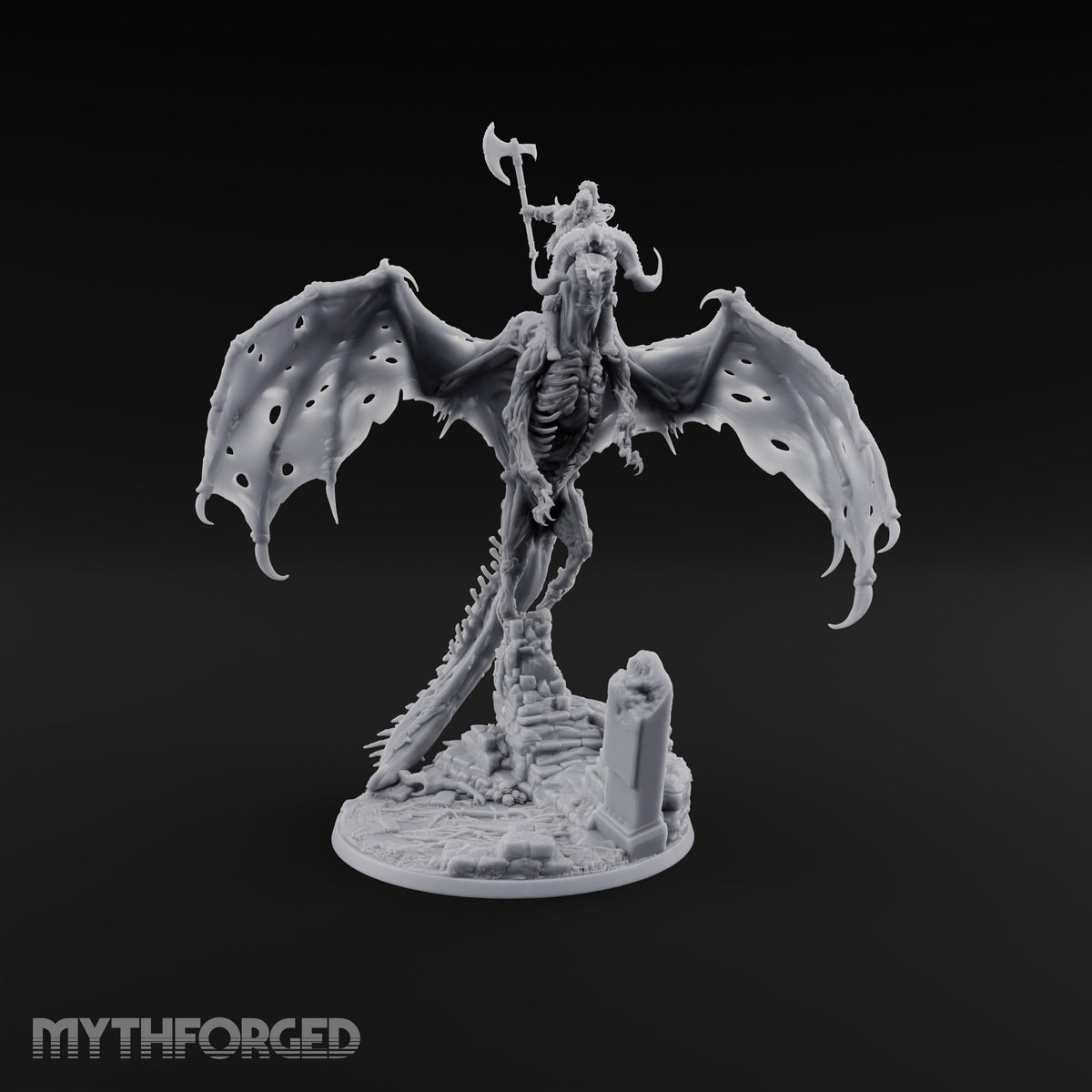 Rotten Wingspan, Perfect Aim Dracolich Undead Dragon — Fly
