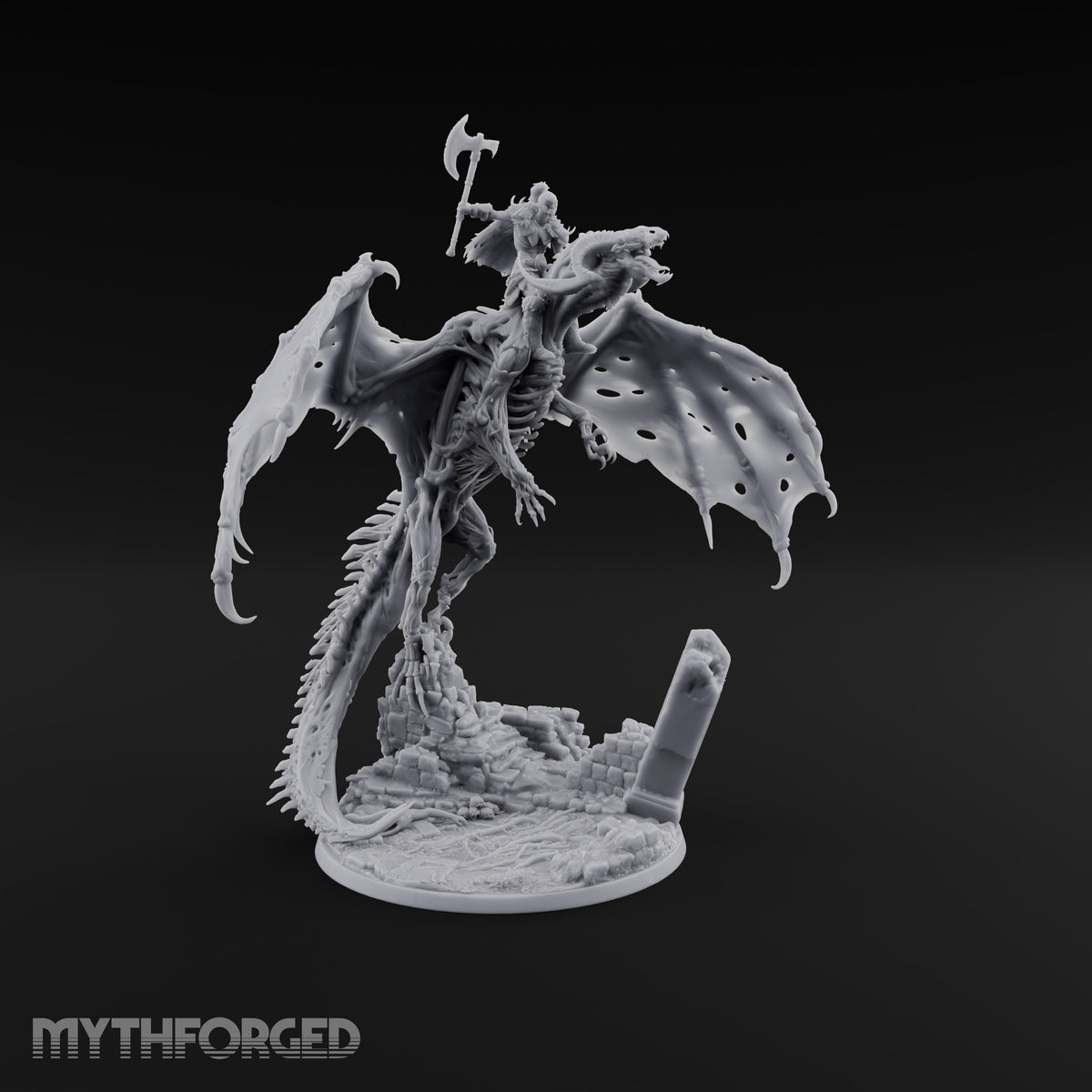 Rotten Wingspan, Perfect Aim Dracolich Undead Dragon — Fly