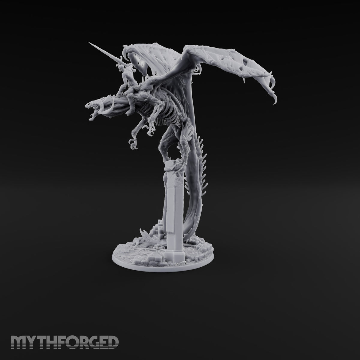 Rotten Wingspan, Perfect Aim Dracolich Undead Dragon — Stand