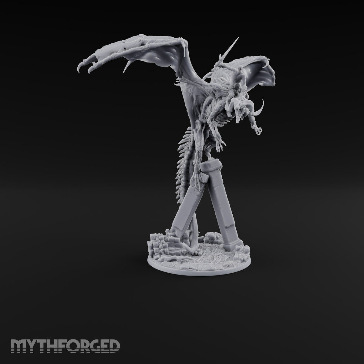 Rotten Wingspan, Perfect Aim Dracolich Undead Dragon — Stand