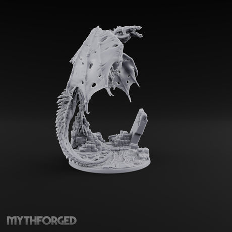 Landed Where It Was Buried Dracolich Undead Dragon — Fly