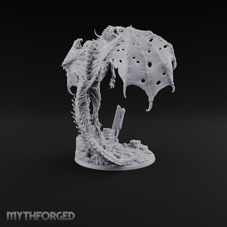 Landed Where It Was Buried Dracolich Undead Dragon — Fly