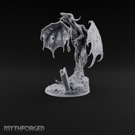 Landed Where It Was Buried Dracolich Undead Dragon — Fly
