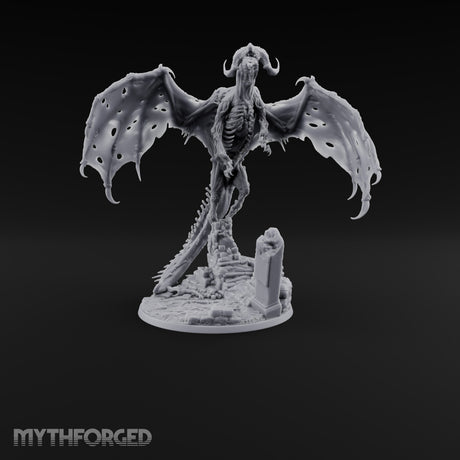 Landed Where It Was Buried Dracolich Undead Dragon — Fly