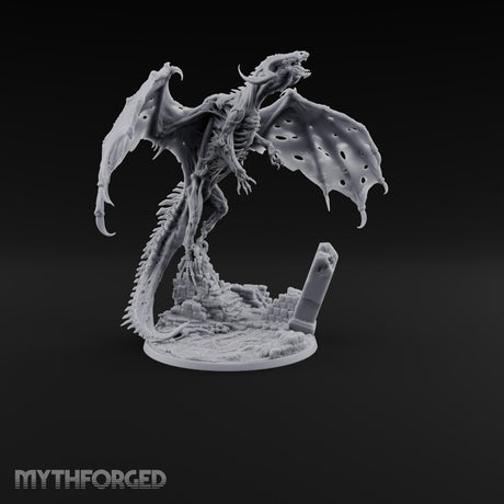 Landed Where It Was Buried Dracolich Undead Dragon — Fly