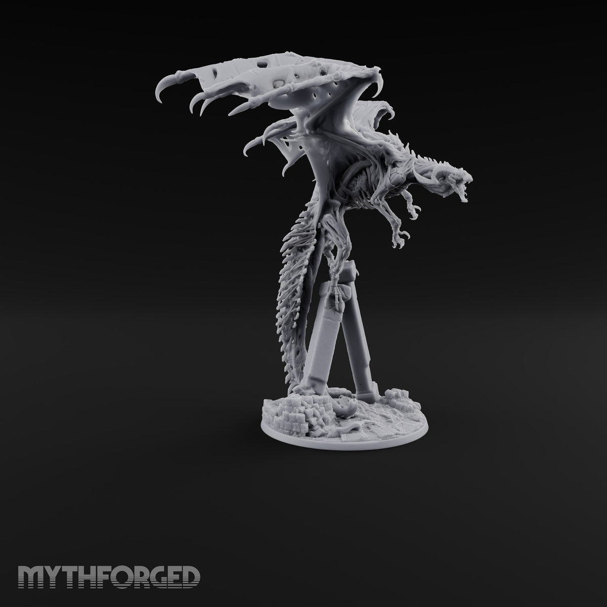 Landed Where It Was Buried Dracolich Undead Dragon — Stand
