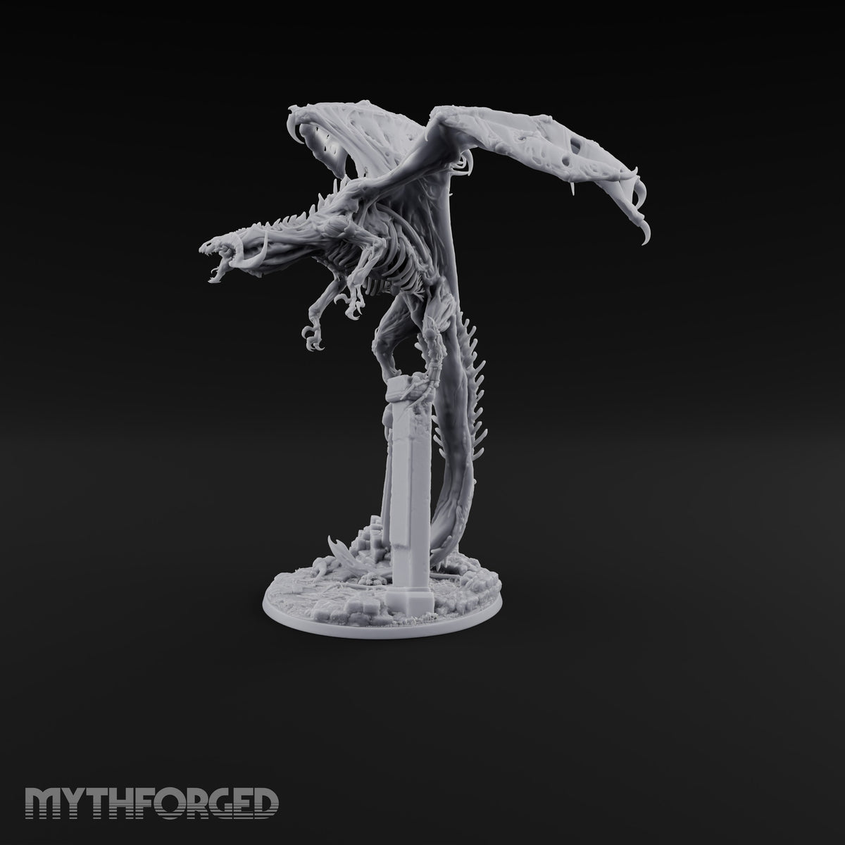 Landed Where It Was Buried Dracolich Undead Dragon — Stand