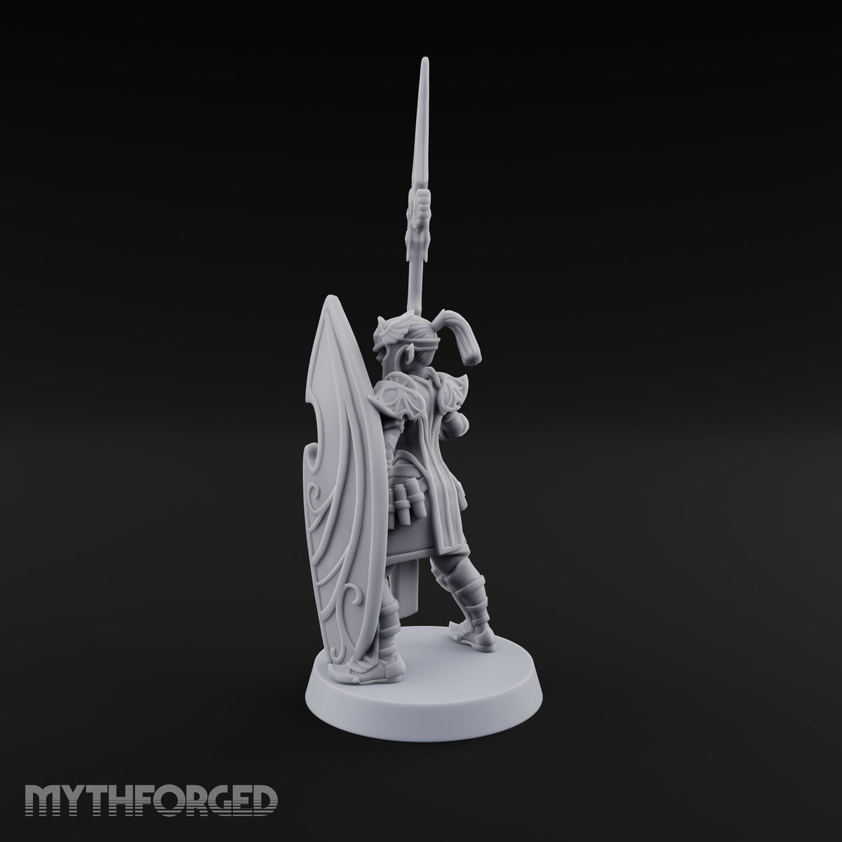 Wings on Every Brow Elf Regal Guard B — Spear & Shield