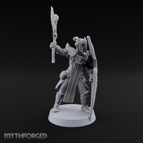 Wings on Every Brow Elf Regal Guard C — Axe & Shield