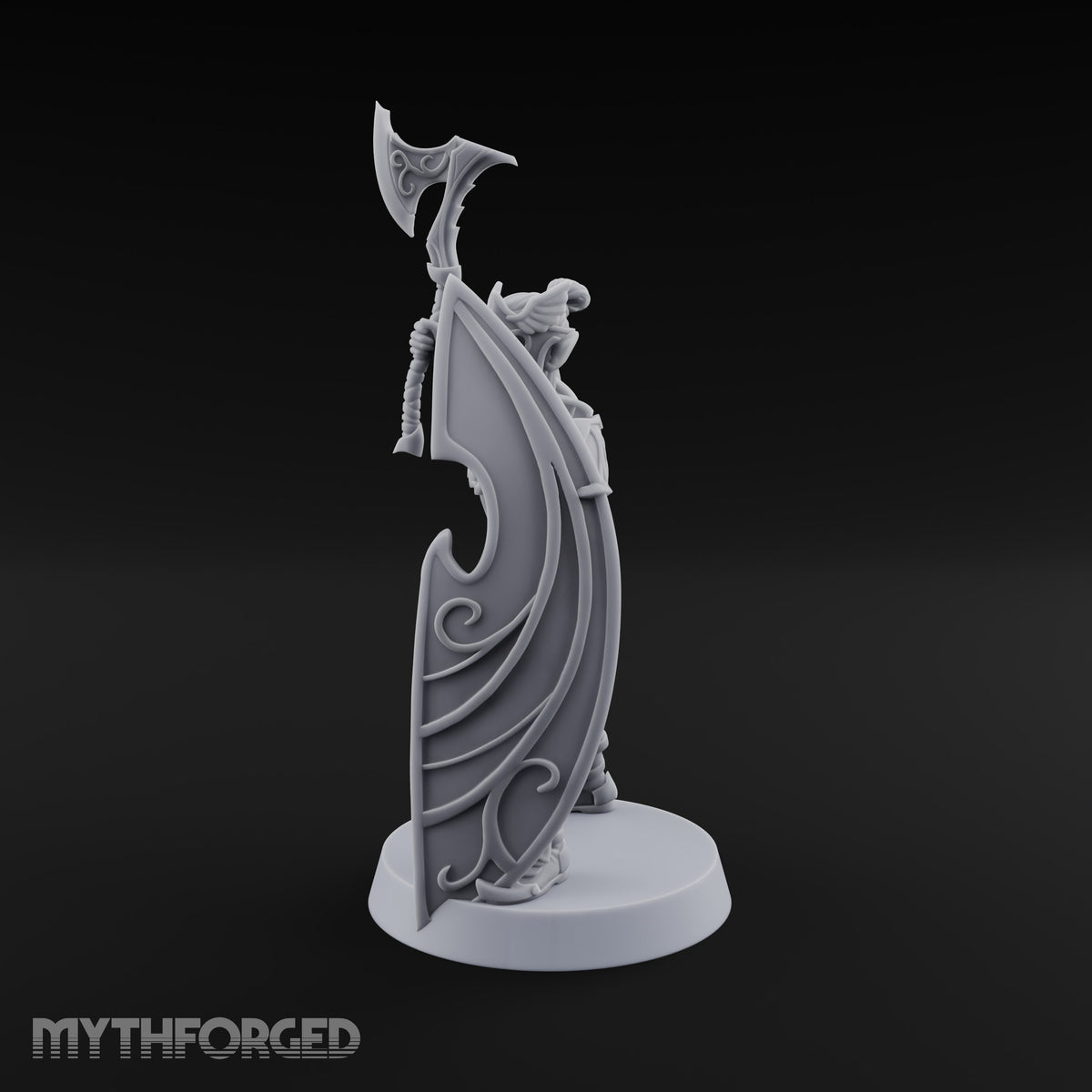 Wings on Every Brow Elf Regal Guard C — Axe & Shield