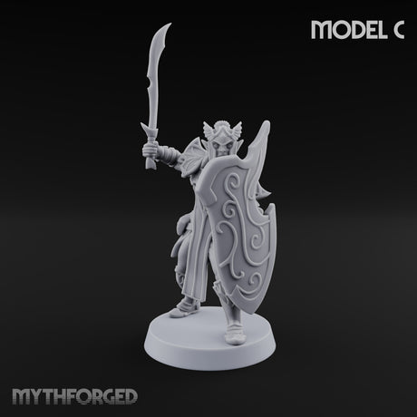 Wings on Every Brow Elf Regal Guard C — Sword & Shield