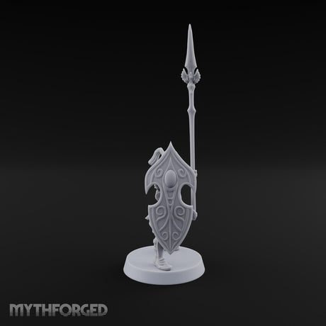 Shields Leaf-Shaped, Spears Skyward Elf Spear and Shield Guards — A