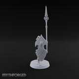Shields Leaf-Shaped, Spears Skyward Elf Spear and Shield Guard A