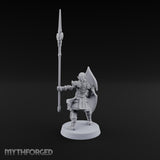 Shields Leaf-Shaped, Spears Skyward Elf Spear and Shield Guard A