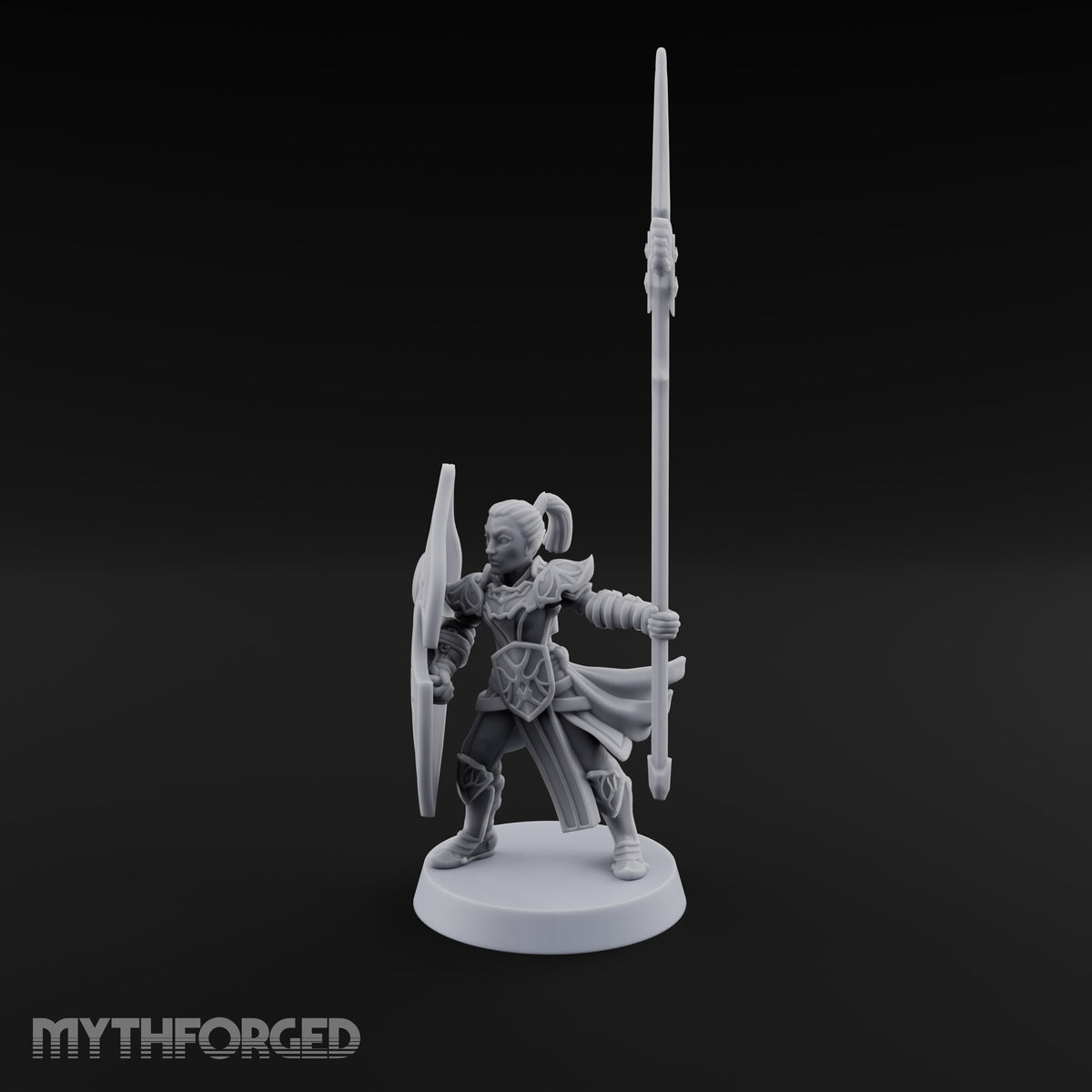 Shields Leaf-Shaped, Spears Skyward Elf Spear and Shield Guard A