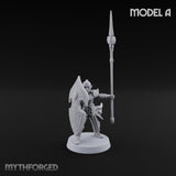 Shields Leaf-Shaped, Spears Skyward Elf Spear and Shield Guards — A