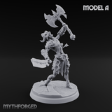 Axes Held High Ghoul Warriors Miniature for Dungeons and Dragons, Pathfinder or other TTRPGs