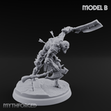 Axes Held High Ghoul Warriors Miniature for Dungeons and Dragons, Pathfinder or other TTRPGs