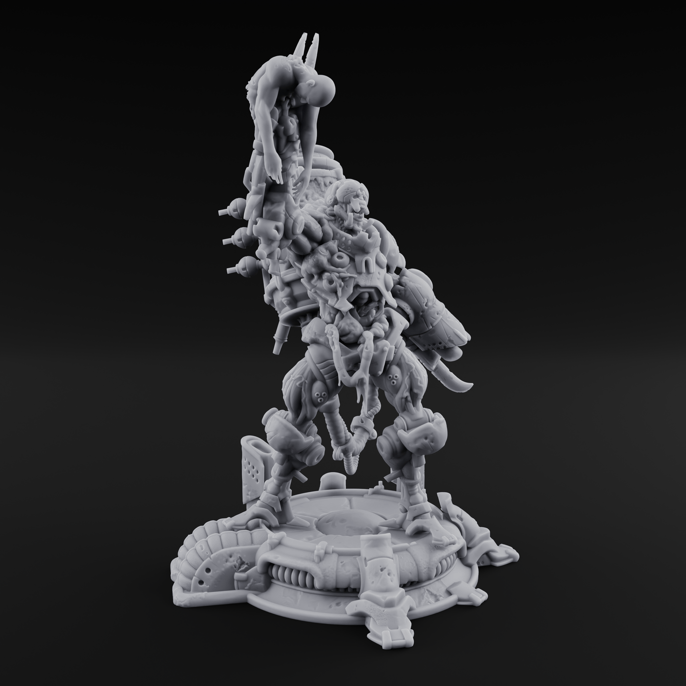 Junk Hoarding Necrolinked Wight A Miniature for Dungeons and Dragons, Pathfinder or other TTRPGs