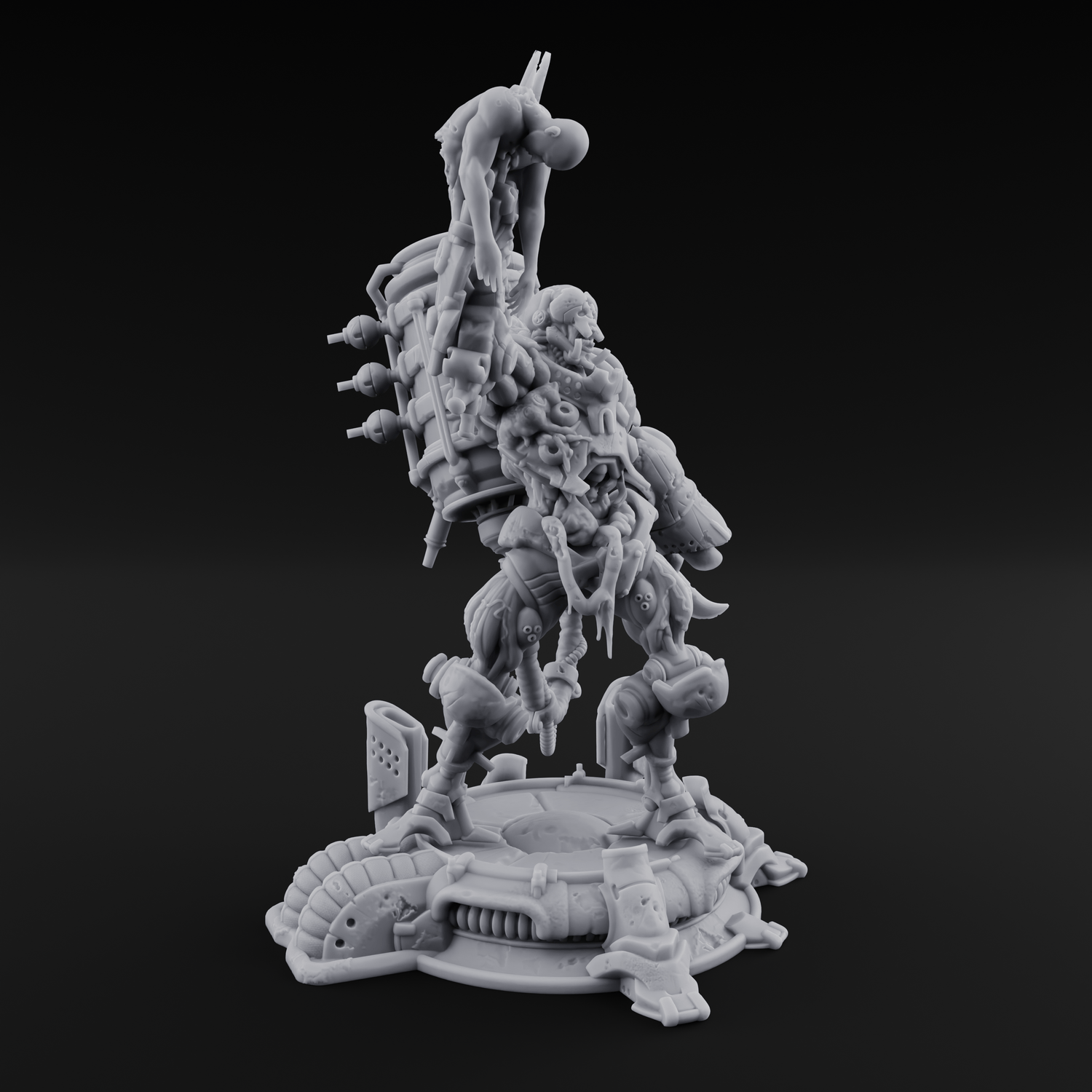 Junk Hoarding Necrolinked Wight A Miniature for Dungeons and Dragons, Pathfinder or other TTRPGs
