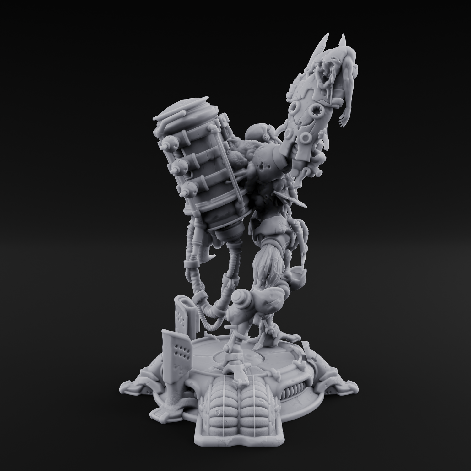 Junk Hoarding Necrolinked Wight A Miniature for Dungeons and Dragons, Pathfinder or other TTRPGs