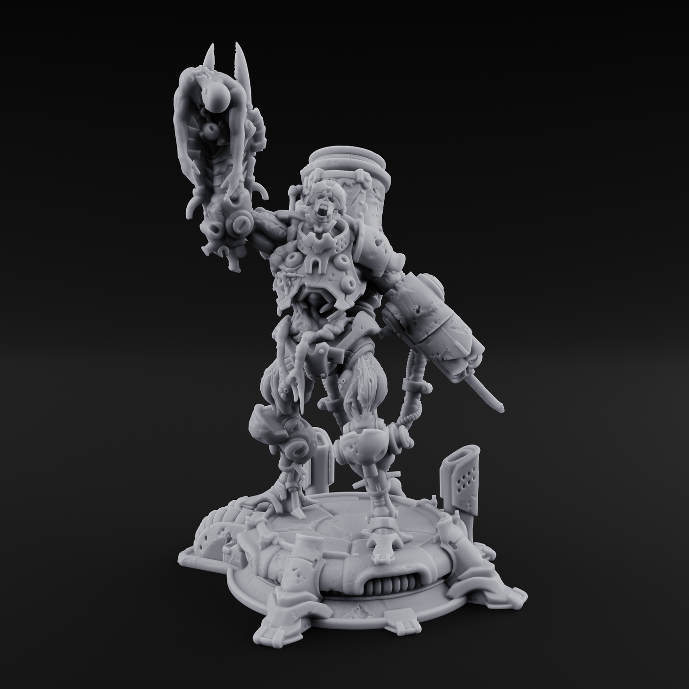 Junk Hoarding Necrolinked Wight A Miniature for Dungeons and Dragons, Pathfinder or other TTRPGs