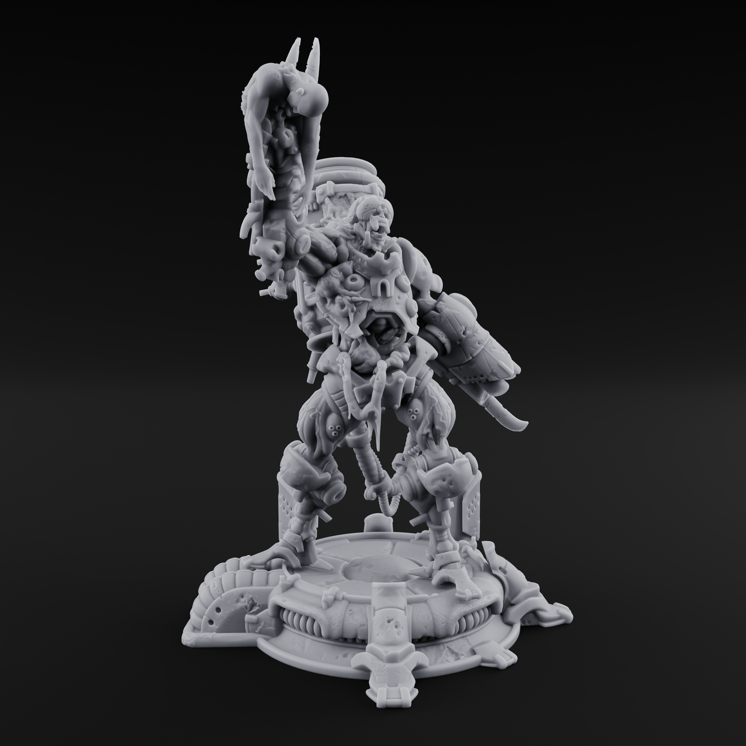 Junk Hoarding Necrolinked Wight A Miniature for Dungeons and Dragons, Pathfinder or other TTRPGs