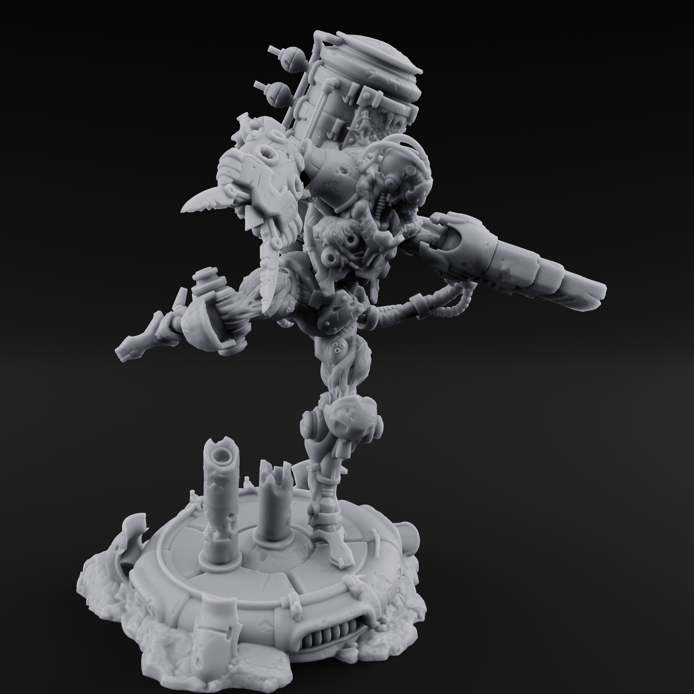 Junk Hoarding Necrolinked Wight C Miniature for Dungeons and Dragons, Pathfinder or other TTRPGs