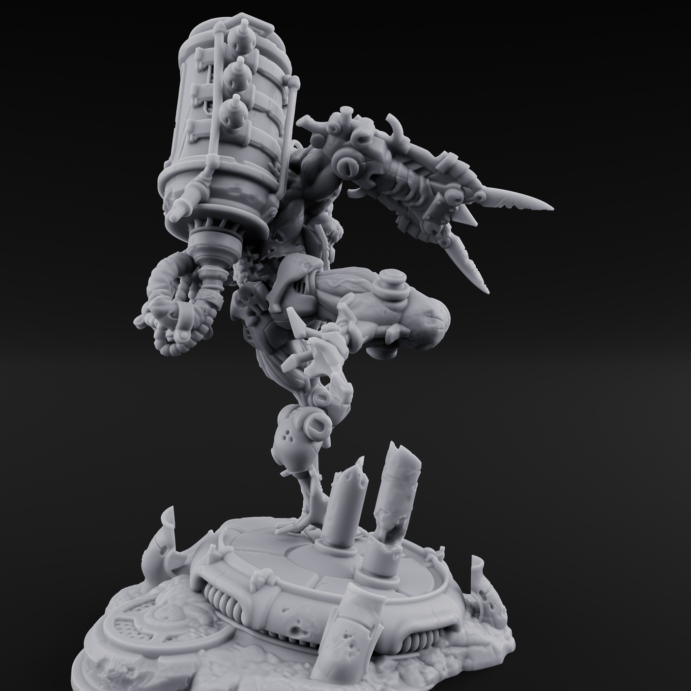Junk Hoarding Necrolinked Wight C Miniature for Dungeons and Dragons, Pathfinder or other TTRPGs