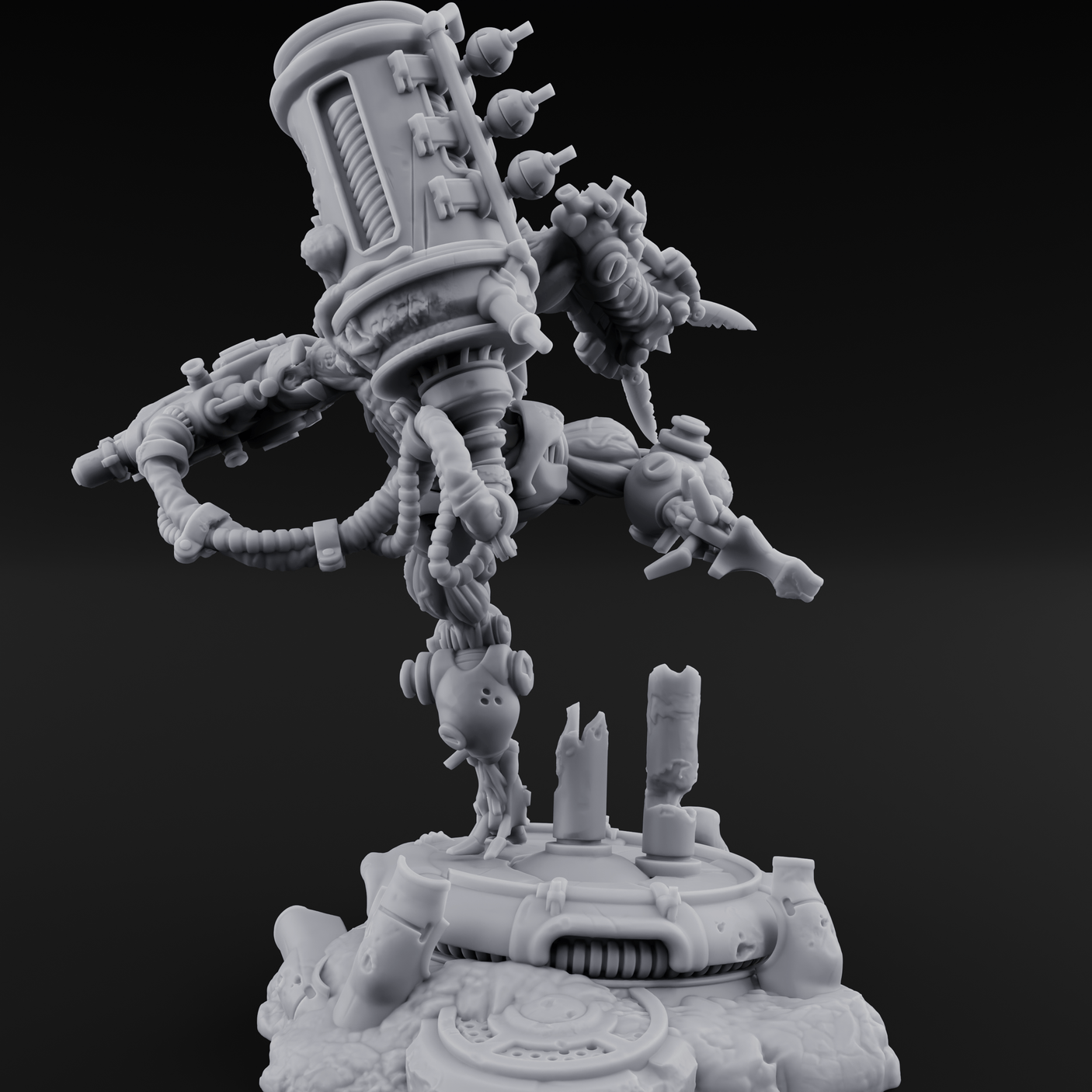 Junk Hoarding Necrolinked Wight C Miniature for Dungeons and Dragons, Pathfinder or other TTRPGs