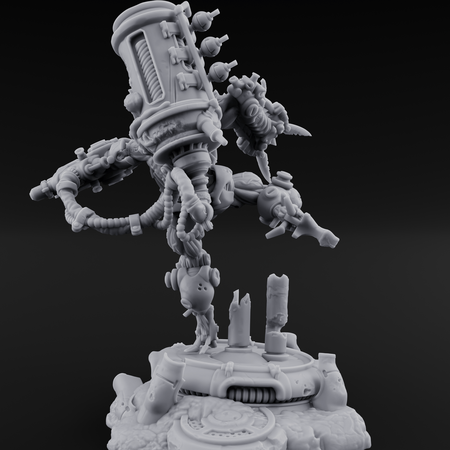 Junk Hoarding Necrolinked Wight C Miniature for Dungeons and Dragons, Pathfinder or other TTRPGs