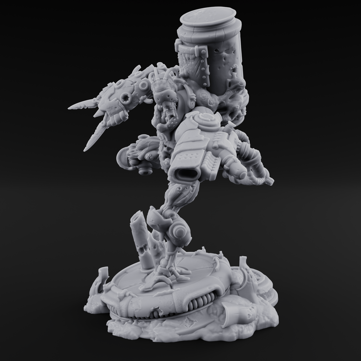 Junk Hoarding Necrolinked Wight C Miniature for Dungeons and Dragons, Pathfinder or other TTRPGs