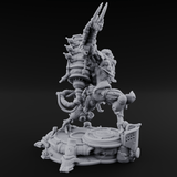 Junk Hoarding Necrolinked Wight D Miniature for Dungeons and Dragons, Pathfinder or other TTRPGs