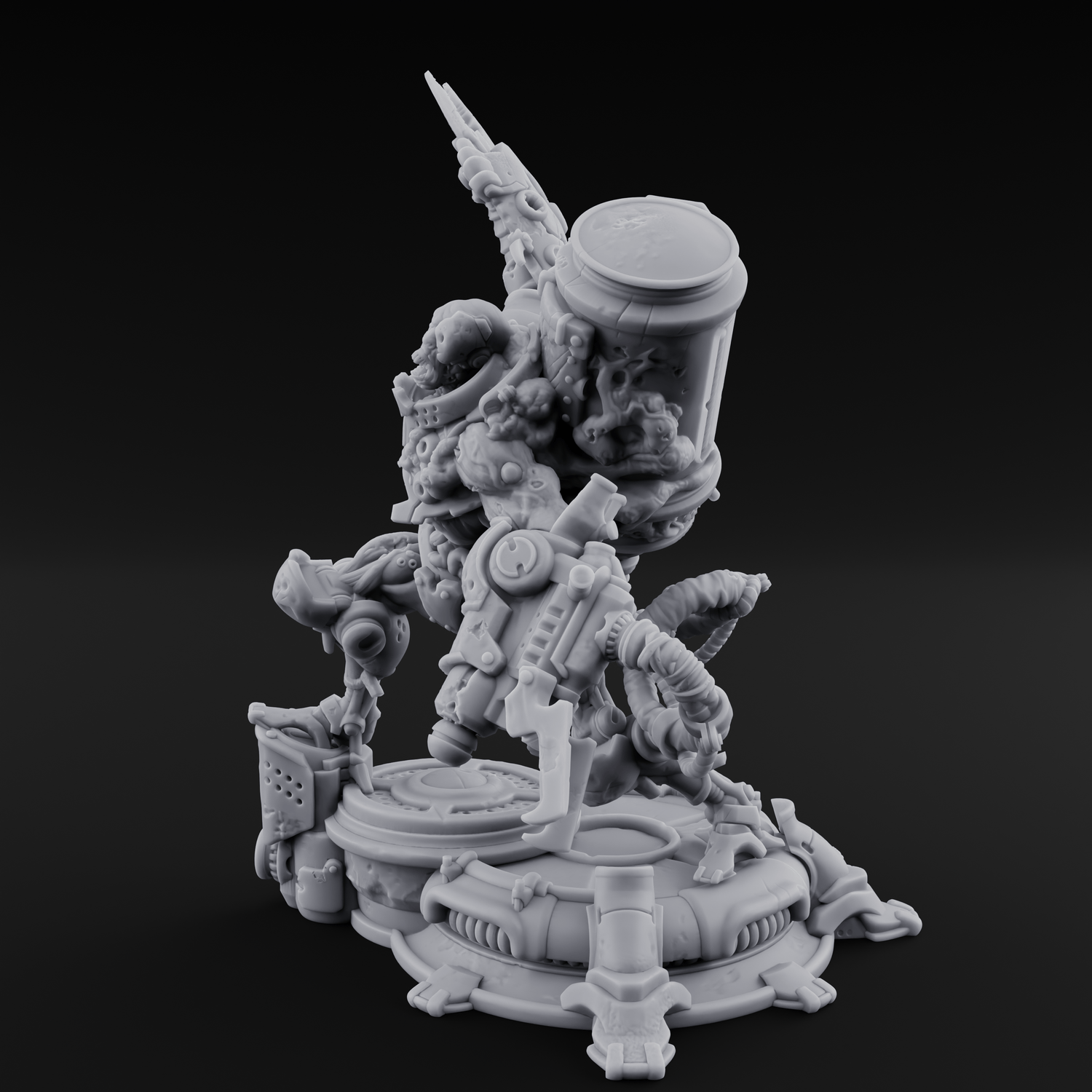 Junk Hoarding Necrolinked Wight D Miniature for Dungeons and Dragons, Pathfinder or other TTRPGs