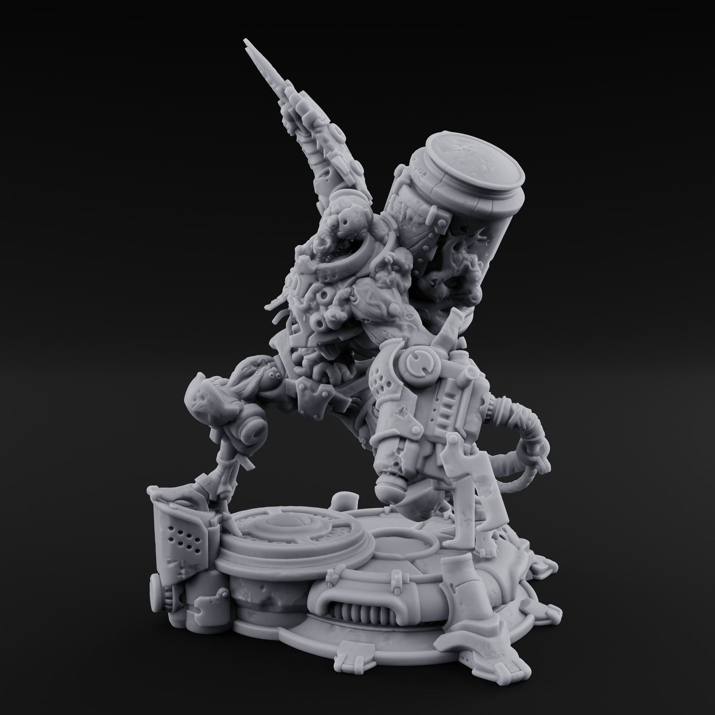 Junk Hoarding Necrolinked Wight D Miniature for Dungeons and Dragons, Pathfinder or other TTRPGs