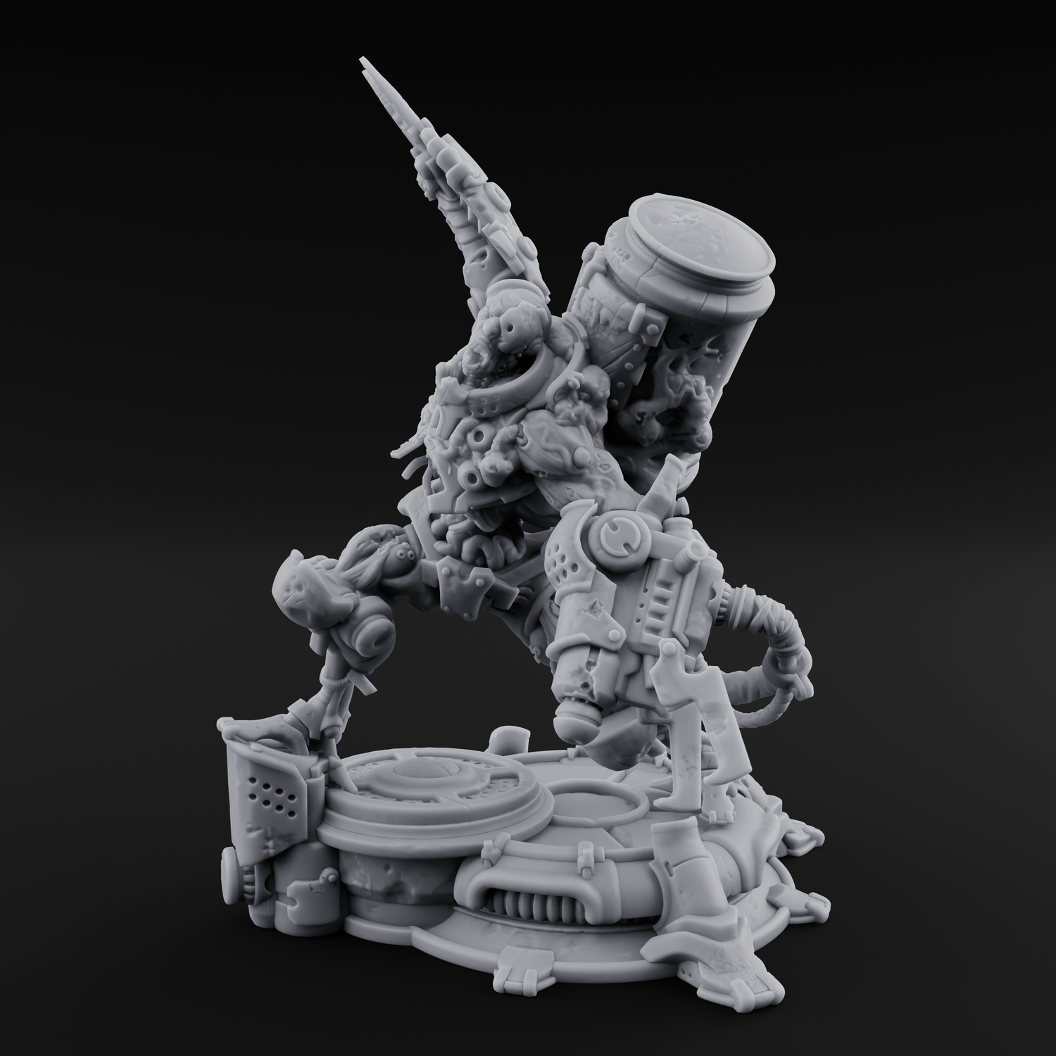 Junk Hoarding Necrolinked Wight D Miniature for Dungeons and Dragons, Pathfinder or other TTRPGs