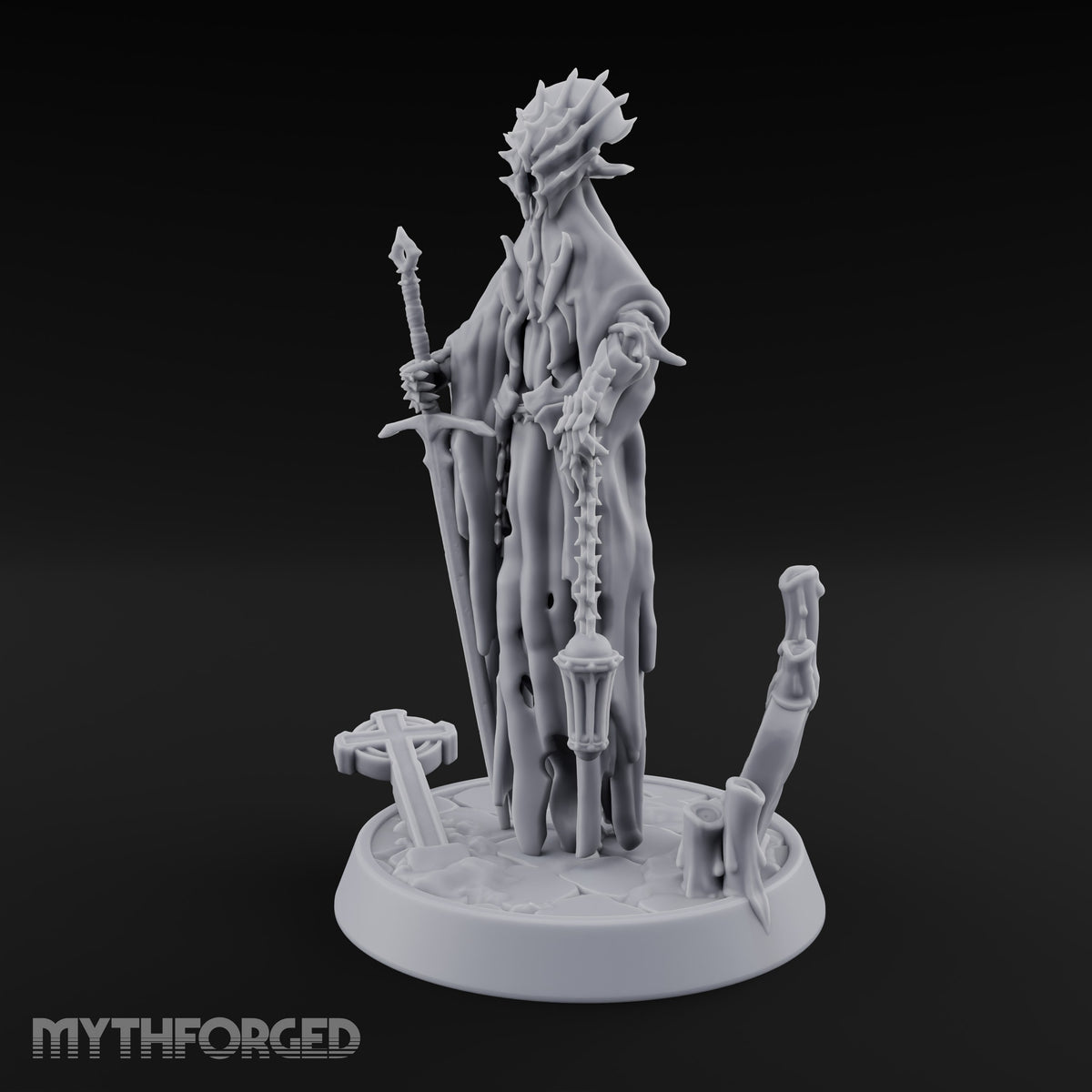 Sleepless Beside the Fallen Cross Wraith Sword Warrior A