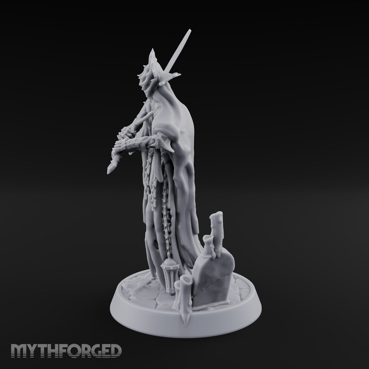 Sleepless Beside the Fallen Cross Wraith Sword Warrior C