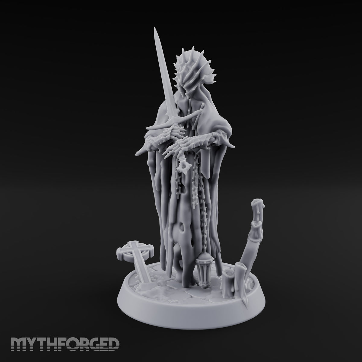 Sleepless Beside the Fallen Cross Wraith Sword Warrior C