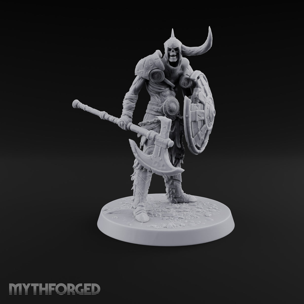 Hollow Under the Horns Skeleton Axe Warriors — A