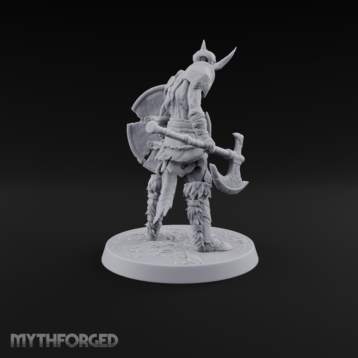 Hollow Under the Horns Skeleton Axe Warrior A