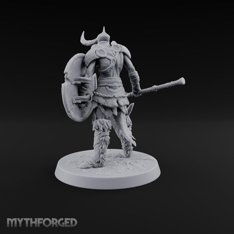 Hollow Under the Horns Skeleton Axe Warrior A