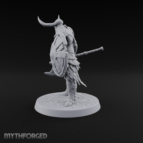 Hollow Under the Horns Skeleton Axe Warrior A