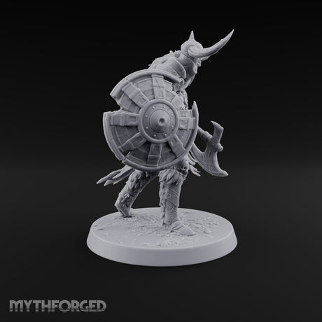 Hollow Under the Horns Skeleton Axe Warriors — B