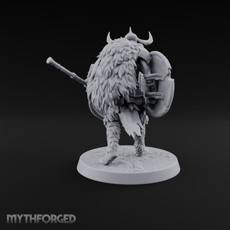Hollow Under the Horns Skeleton Axe Warrior B
