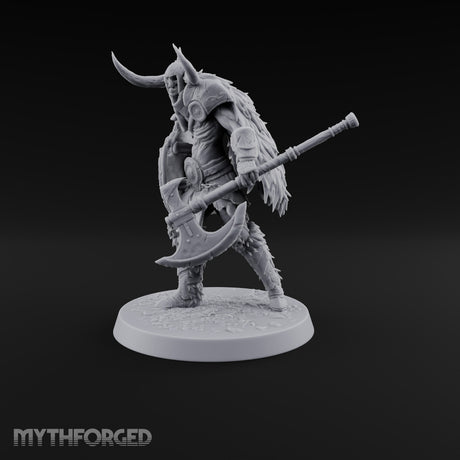 Hollow Under the Horns Skeleton Axe Warrior B